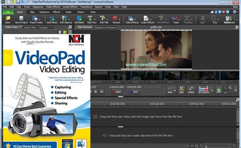Free download of the transportable Nch Videopad Video Editor 7.1